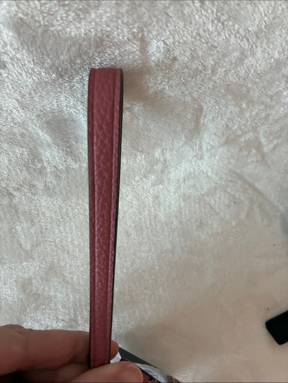 kate spade pebbled leather wristlet in dusty rose with gold logo - Picture 4 of 7
